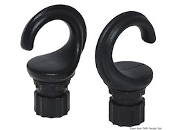 Coppia anelli aperti tipo moschettone 75x46 mm