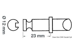Scalmo ottone cromato per canotti Bat e Lomac