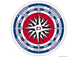 Adesivo raffigurante la Rosa dei venti