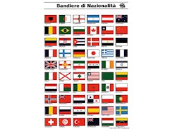 Tabella adesiva bandiere nazionalità