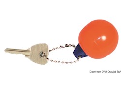 Portachiavi parabordo tondo blu/rosso