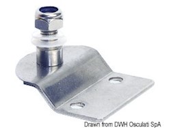 Piastrina inox sbalzo con perno