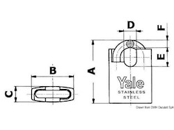 Lucchetto Yale 50 mm.