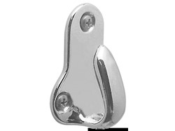Gancetto ottone cromato 45x33 mm