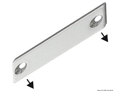 Chiusura magnetica fissaggio ad angolo bianca