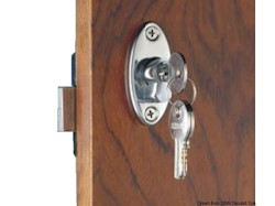 Con pomello, chiave Yale esterna. Blocco pomello dall'interno