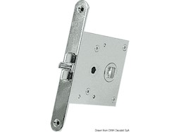 Serratura incasso ottone cromato