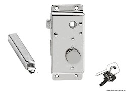 Serratura Destro Esterno ottone cromato 30 mm