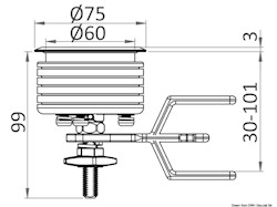 Kit 2 alzapagliolo Eclipse MK2 75 mm