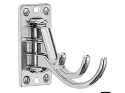 Appendiabiti 3 ganci ottone cromato 73x36