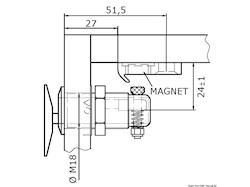 Scrocco Magnetico Ovale Tipo "A"