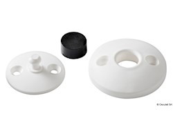 Fermasportelli nylon+gomma, bianco