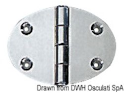 Cerniera 48x67mm 2mm viti