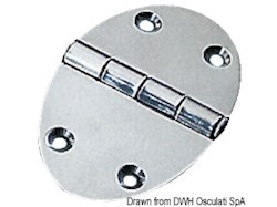 Cerniera 78x56mm 3mm viti