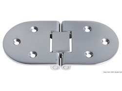 Cerniera inox con fori 137x70