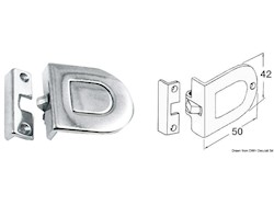 Scrocchetto con apertura a pressione