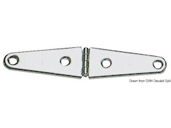 Cerniera inox stampata 145x32