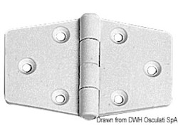 Cerniera nylon mm 65x40 bianca