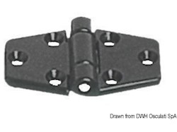 Cerniera nylon mm 65x40 nera