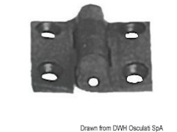 Cerniera nylon mm 38x38 nera