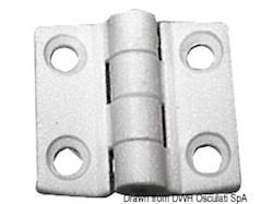 Cerniera nylon mm 38x38 bianca