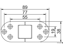 Cerniera autoreggente a 2 perni 89x38 mm