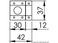 Targhetta ottone nichel 35x45