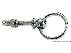 Anello snodato ottone cromato 50 mm