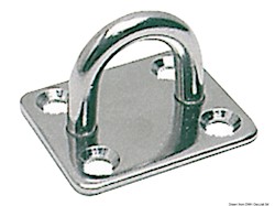 Piastrina rettangolare con anello