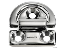 Pad eye 46x46 mm anello 6 mm carico di rottura 2200 kg