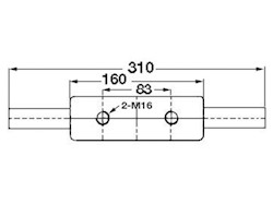 Bitta inox Nordik 310 mm