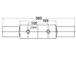 Bitta inox Nordik 360 mm