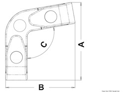 Passacavo angolare a rulli 100°