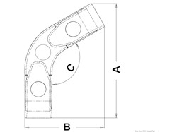 Passacavo angolare a rulli 120°