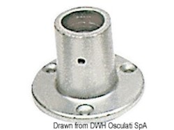 Basetta lega leggera 90° 25 mm