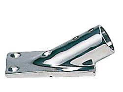 Base inox inclinata 30° 22 mm