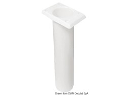 Portacanne polipr. quadrato UV stab. bianco 230 mm