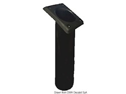 Portacanne polipr. quadrato UV stab. nero 240 mm