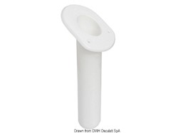 Portacanne polipr. ovale UV stab. bianco 240 mm