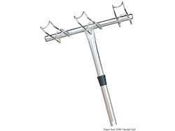 Reggicanne inox 3 posti destro