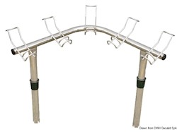 Reggicanne inox 5 posti