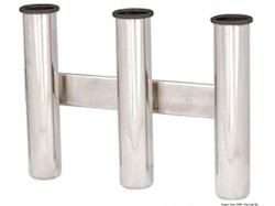 Reggicanne inox a parete 4 posti