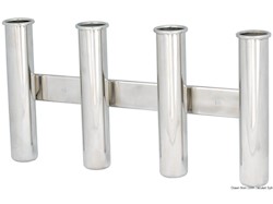 Reggicanne inox a parete 4 posti