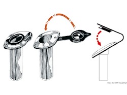 Chiusura PVC portacanna bianco