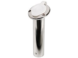 Portacanne inox 75° tappo bianco