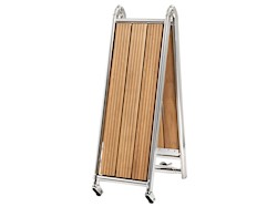 Passerella inox/iroko cm 220