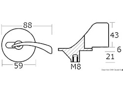 Anodo a pinna universale per Selva