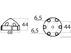 Anodo compatibile con eliche Max-Prop 28/35 mm