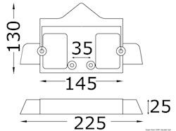 Piastra entrofuoribordo (zinco)