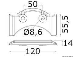 Piastra entrofuoribordo (zinco)